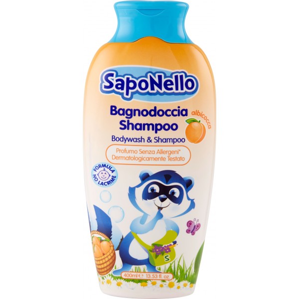 Paglieri Saponello Bagnodoccia Shampoo Per Bambini Albicocca ml. 400