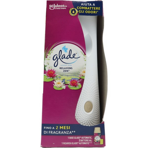 Glade Spray Automatico Per Ambiente Relaxing Zen Diffusore ml.269