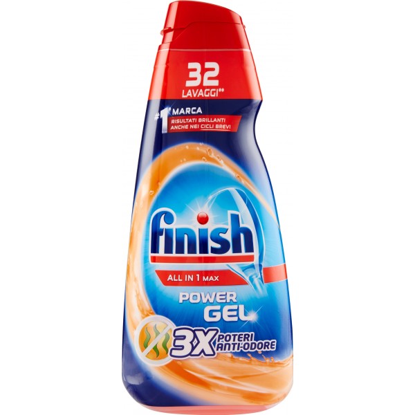 Finish All in 1 Max Power Gel 3X Poteri Anti-Odore 650 ml.