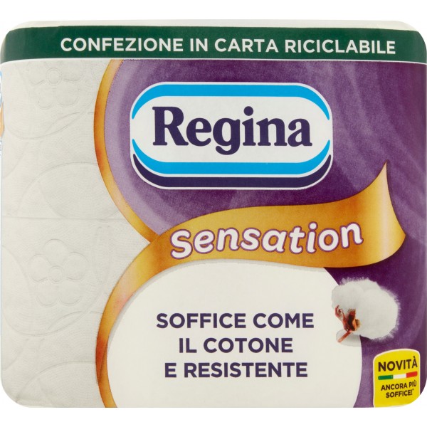 Regina Sensation carta igienica 4 rotoli
