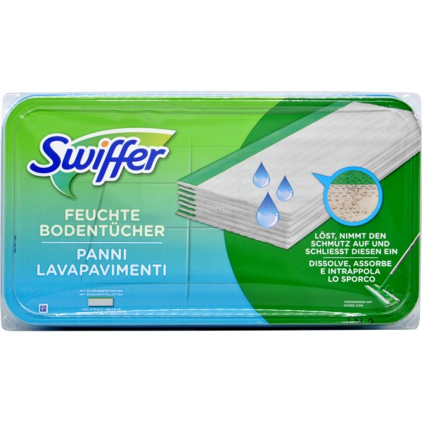 Swiffer Panni Umidi Lavapavimenti per Scopa Swiffer - Ricarica 12 Panni con Profumo di Limone Swiffer Panni Umidi Lavapavimenti per Scopa Swiffer - Ricarica 12 Panni con Profumo di Limone