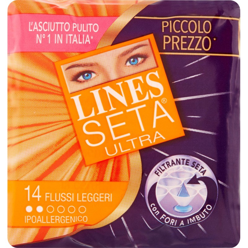 Lines Seta Ultra Flussi Leggeri x14 Lines Seta Ultra Flussi Leggeri x14