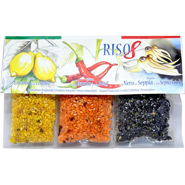 Alanfood tris risotti Limone - Nero di seppia - Diavola gr.60x3
