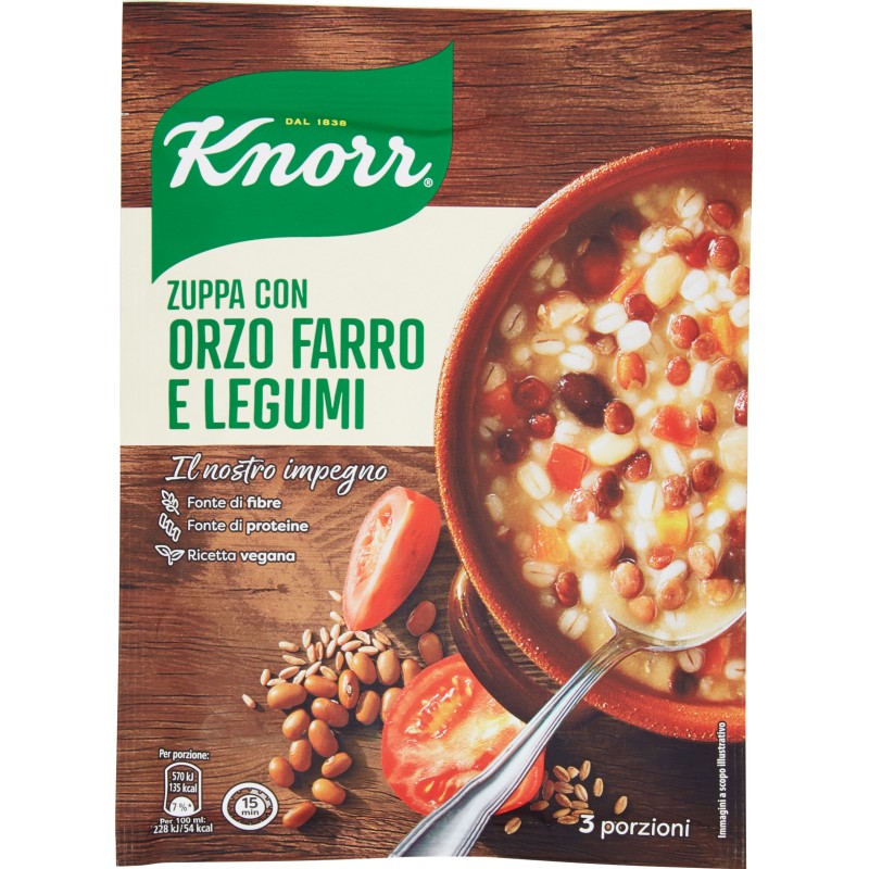 Knorr Zuppa con Orzo Farro e Legumi 119 g