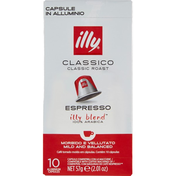 100 capsule caffè espresso ILLY compatibili Nespresso Classico Intenso  Forte Lun