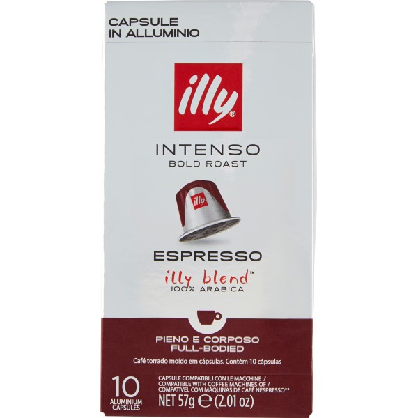 Illy Capsule Per Caffè Espresso Intenso Bold Roast Conf. 10 Cialde