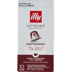 Illy Intenso Espresso 10 Capsule Compatibili con le Macchine Nespresso* 57 gr.