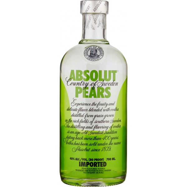 Absolut vodka pears cl.70