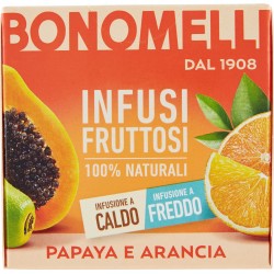 Bonomelli Infusi Fruttosi 100% Naturali Papaya e Arancia 12 Filtri 24 g