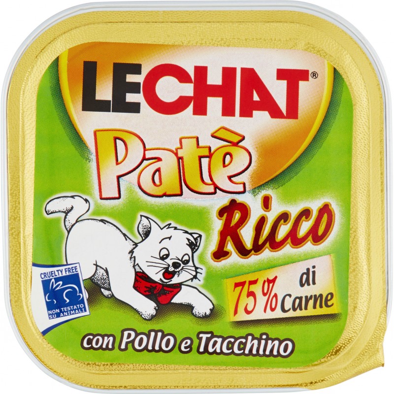 LeChat Patè ricco con pollo e tacchino 100 g