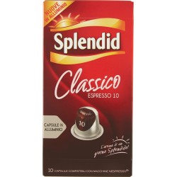 Splendid Classico Espresso 10 10 Capsule Compatibili con Macchine Nespresso* 52 g