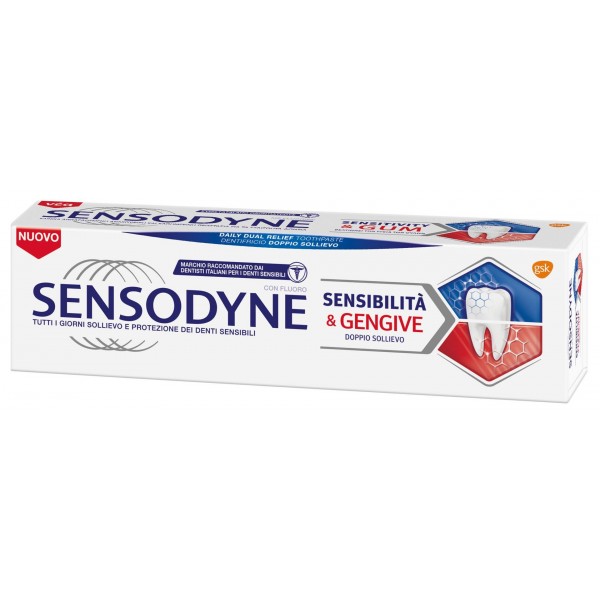 Sensodyne dentifricio sensitivity & gum ml.75