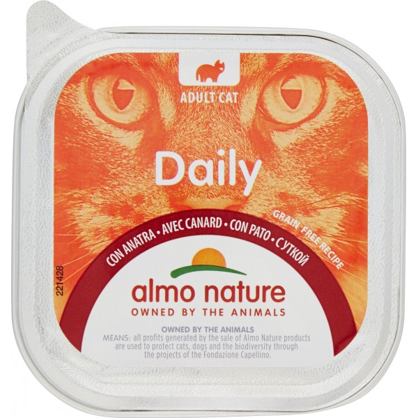 Almo nature Daily Adult Cat con Anatra 100 gr.