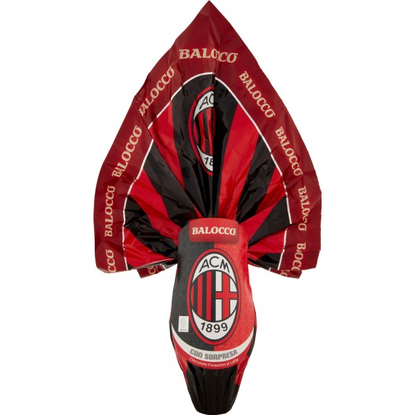 Balocco Uovo Di Pasqua Cioccolato Al Latte AC Milan gr.240