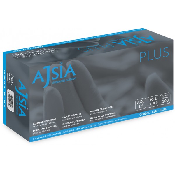 Ajsia guanti in nitrile s/p x100 misura S Ajsia guanti in nitrile s/p x100 misura S