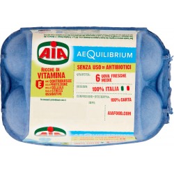 Aia aeQuilibrium 6 Uova Fresche Medie da Galline Allevate a Terra