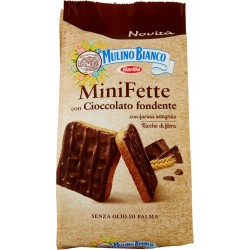 Mulino Bianco Mini Fette con Cioccolato fondente 110 gr.