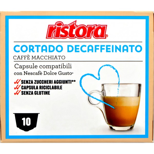 Ristora cortado decaffeinato dolce gusto capsule pz.10