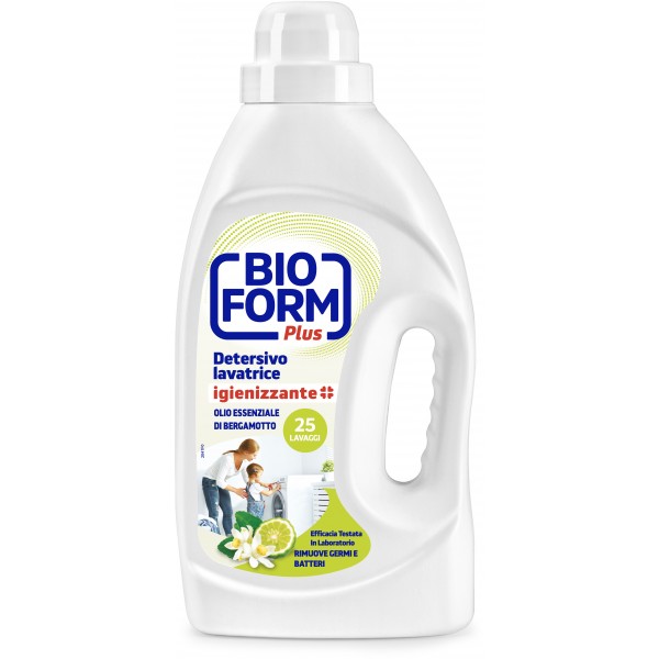 Bioform Plus Detersivo Per Lavatrice Igienizzante Bergamotto lt.1,625