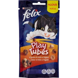 PURINA FELIX Playtubes Snack Gatto al Gusto di Pollo e Fegato...