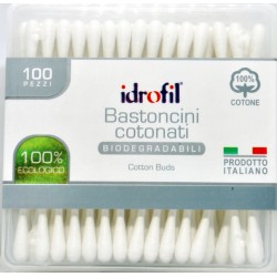 Idrofil cotton fioc bio pz.100