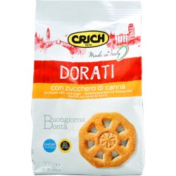 Crich biscotti dorati con zucchero di canna gr.300