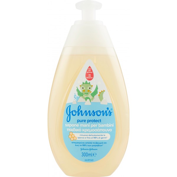Johnson's pure protect sapone mani per bambini 300 ml.
