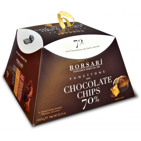 Borsari panettone con gocce di cioccolato kg.1