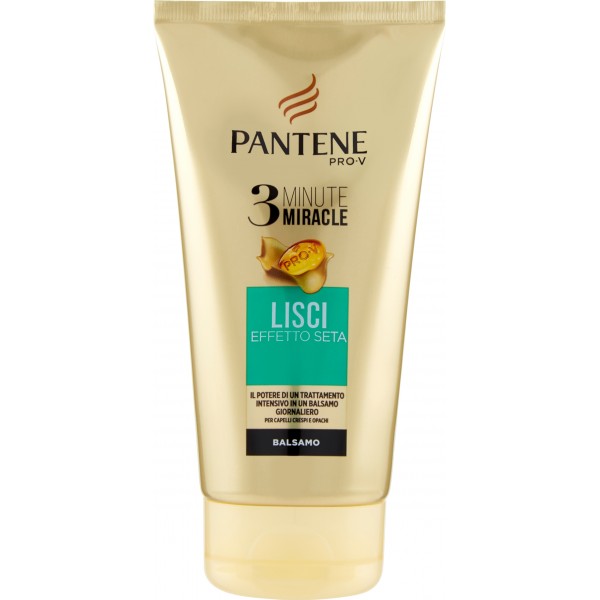 Pantene Pro-V 3 Minute Miracle Balsamo Lisci Effetto Seta 150 ml. Pantene Pro-V 3 Minute Miracle Balsamo Lisci Effetto Seta 150 ml.