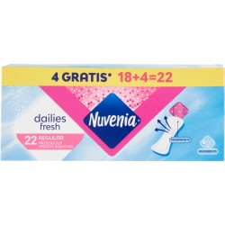 Nuvenia dailies fresh & protect Regular Proteggi Slip Ripiegati in Bustina 18 pz+4 Gratis
