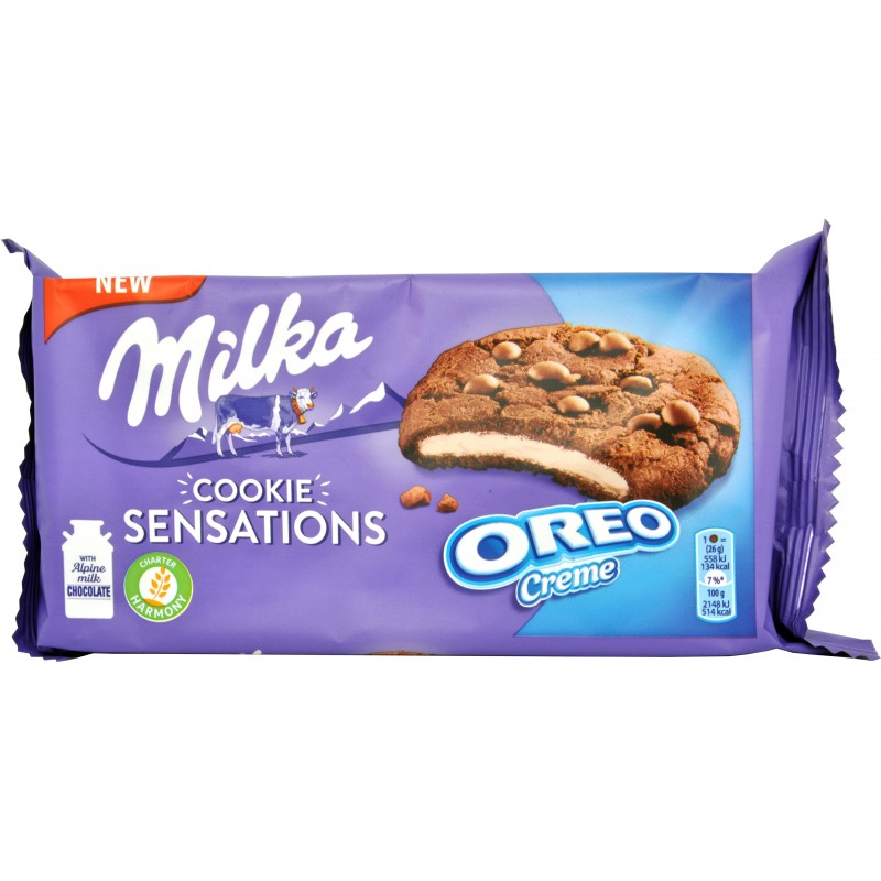Biscotti cookie sensation oreo Milka gr.156 Ordina su