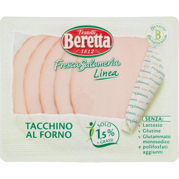 Fratelli Beretta Linea Fresca Salumeria Tacchino al Forno 130 g Fratelli Beretta Linea Fresca Salumeria Tacchino al Forno 130 g