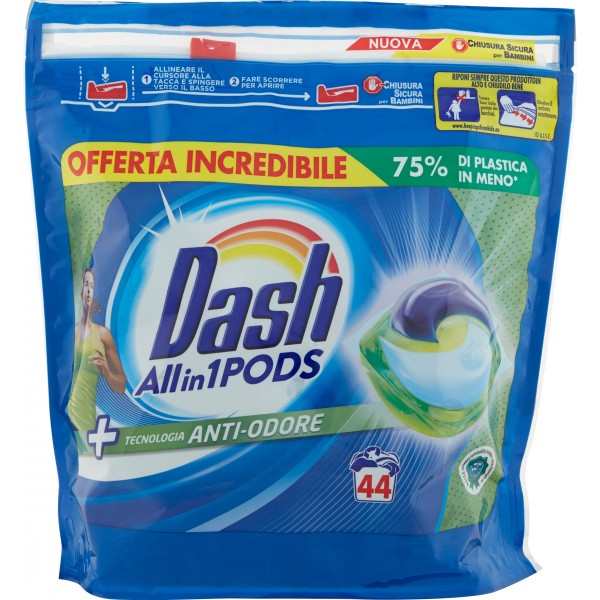 Pods Dash all in 1 con tecnologia anti odore