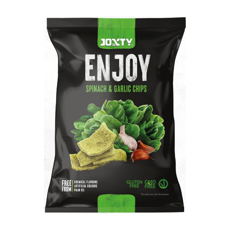 Chips fritte JOXTY Chips con spinaci e aglio Ordinalo ora su Cicalia