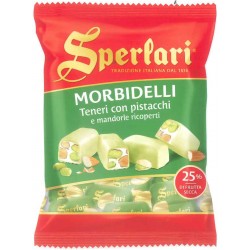 Sperlari Morbidelli Teneri con pistacchi e mandorle ricoperti 117 g