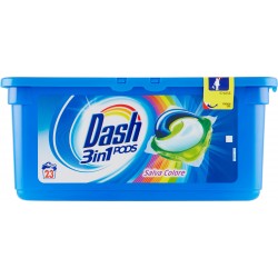 Dash PODS 3in1 Detersivo Lavatrice in Monodosi Salva Colore 23 Lavaggi