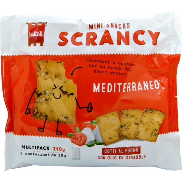 Bottoli scrancy mediterraneo multipack gr.35x6