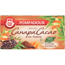 Pompadour Infuso Canapa* Cacao con Arancia 20 x 1,8 gr.