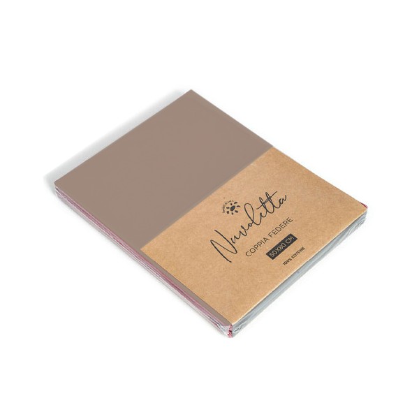 Coppia federe nuvoletta. 2x 52x82+18 cm, Composizione: 100% cotone colore tortora 7 Coppia federe nuvoletta. 2x 52x82+18 cm, Composizione: 100% cotone colore tortora 7