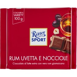 Ritter Sport Rum Uvetta e Nocciole 100 gr.