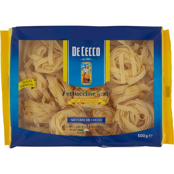 De Cecco Le Specialità Fettuccine n° 233 500 gr. De Cecco Le Specialità Fettuccine n° 233 500 gr.