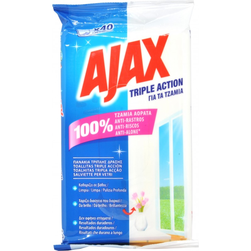 Ajax salviettine tripla azione pz.40 Ajax salviettine tripla azione pz.40