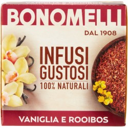 Bonomelli Infusi Gustosi 100% Naturali Vaniglia e Rooibos 10 filtri 20 g