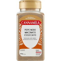 Cannamela Pepe Nero Macinato Essiccato 430 gr.