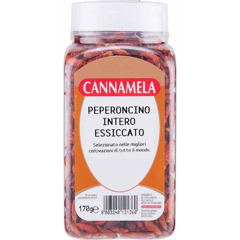 Cannamela Speziando Peperoncino intero 170 gr. PET Cannamela Speziando Peperoncino intero 170 gr. PET