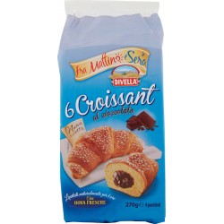 Divella fra Mattino e Sera 6 Croissant al cioccolato 270 gr.