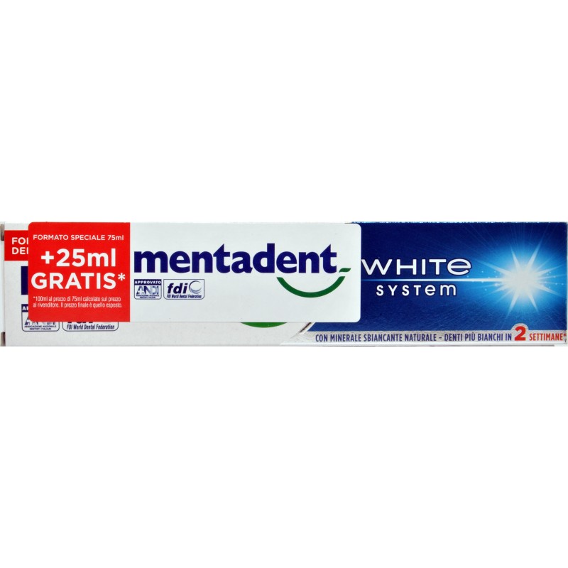 Mentadent P White System 75+25 ml.