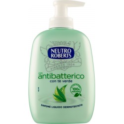 Neutro Roberts con antibatterico con tè verde Sapone Liquido Dermotestato 200 ml.