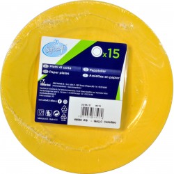 Soft Soft piatti dessert riciclabili colore giallo pz.15