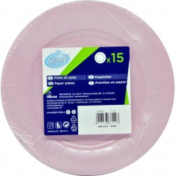 Soft Soft piatti dessert riciclabili colore rosa pz.15